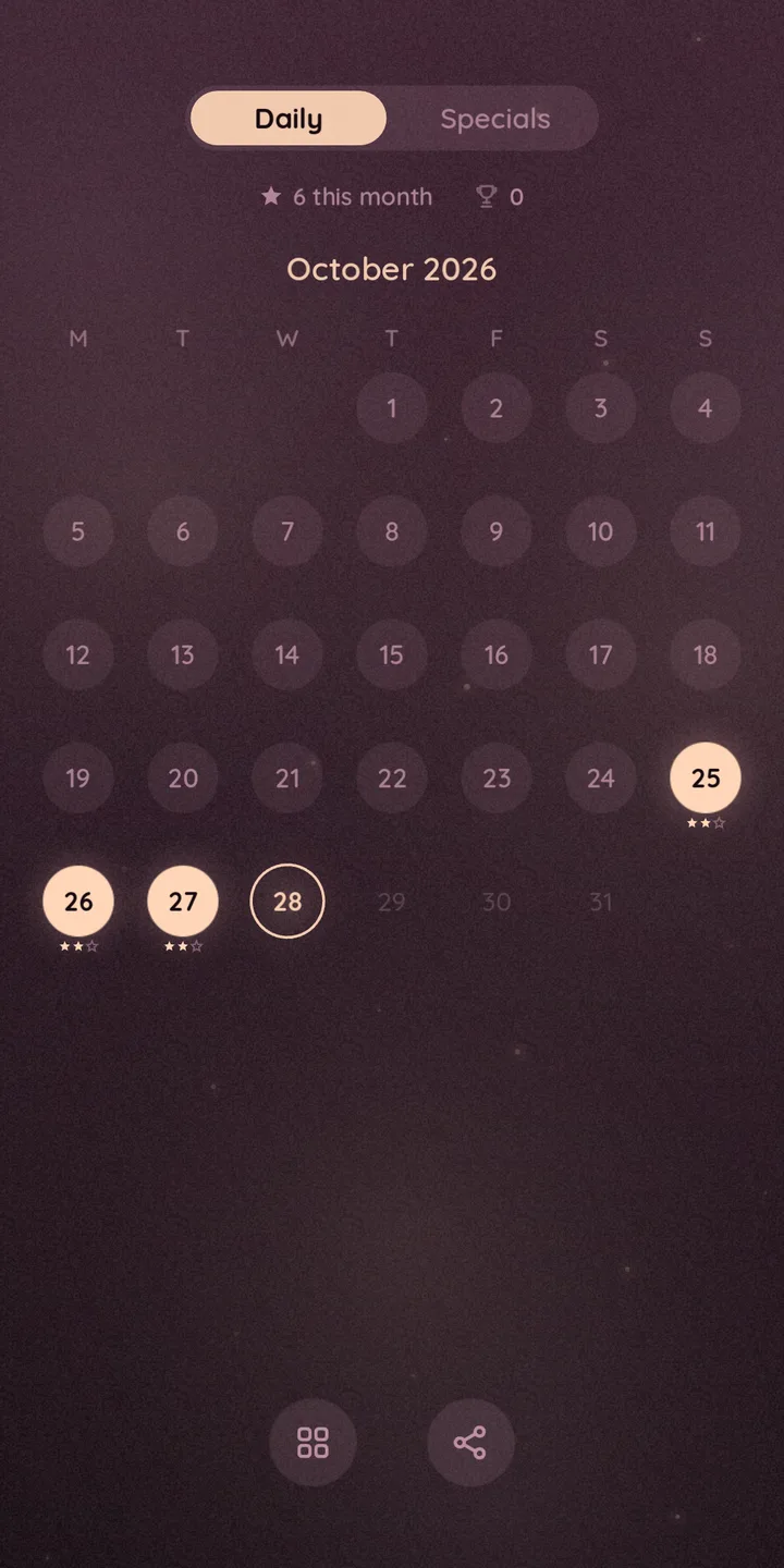 The daily puzzle calendar